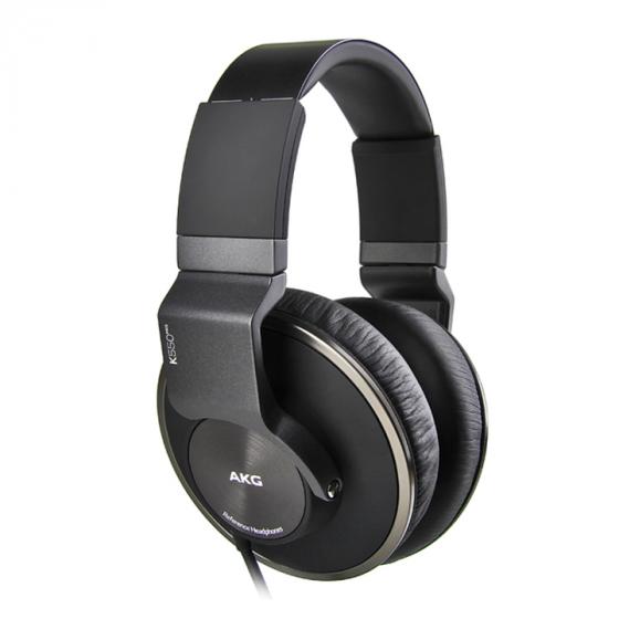 AKG K550 MKII Premium Foldable Closed Back Over-Ear Headphones - Black