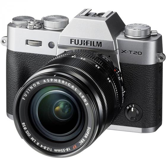 Fujifilm X-T20 with XF 18-55 lens (Silver)