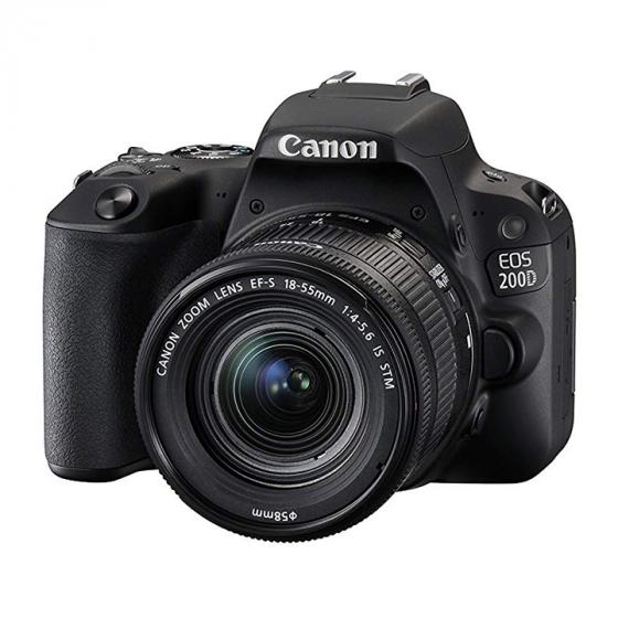 Canon EOS 200D DSLR Camera + EF-S 18-55 mm f/4-5.6 IS STM Lens