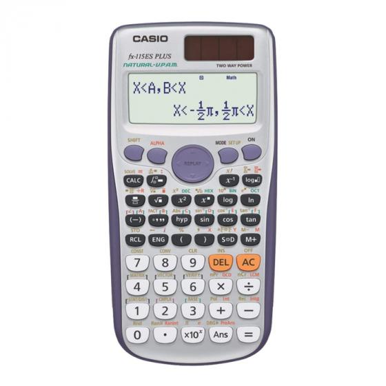 Casio FX-115ES Plus Battery/Solar Scientific Calculator