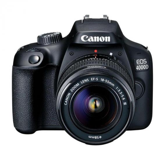 Canon EOS 4000D DSLR Camera + EF-S 18-55 mm f/3.5-5.6 III Lens