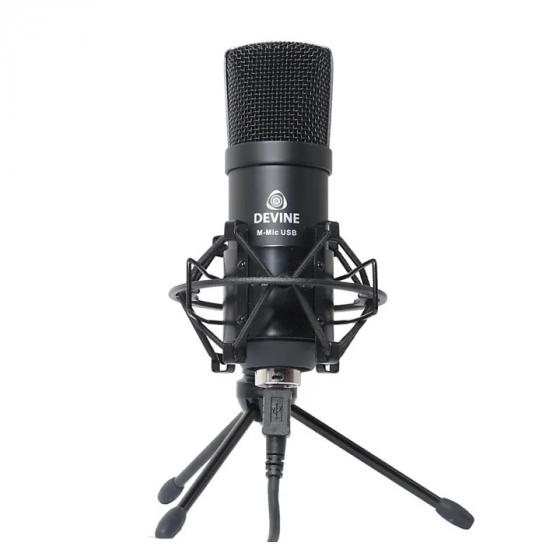 Devine M-Mic USB BK Condenser Microphone - Black