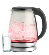 Salter EK2841SS Colour Changing Glass Kettle with Red-Blue LED Illumination