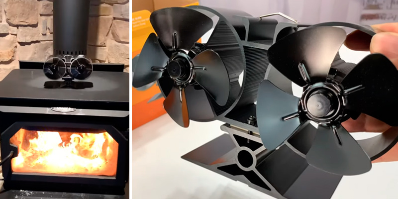 Review of CRSURE SF-T84 8 Blade Silent Stove Fan