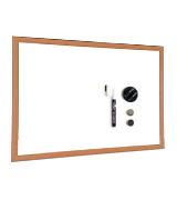 Quickdraw WHT-MAG-600x400 Heavy Duty Magnetic Whiteboard with Wooden Frame