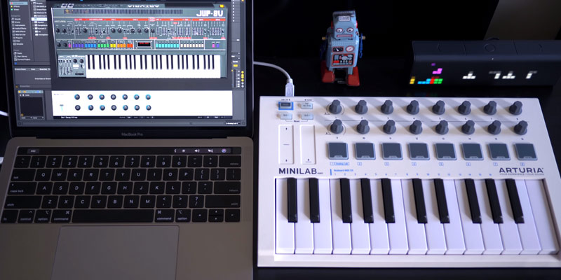 Arturia MiniLab MKII MIDI Controller in the use