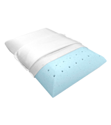 Bluewave Bedding Super Slim Gel Memory Foam Pillow for Stomach and Back Sleepers