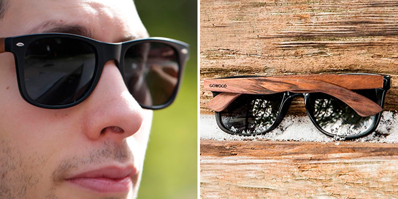 Review of GOWOOD Walnut Wooden Walnut Wooden Unisex Sunglasses with Polarized Lenses