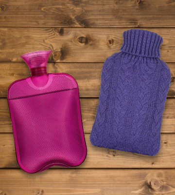 Review of Samply Classic Hot Water Bottle with Knit Cover
