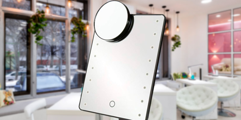 Review of H&S LED Illuminated Cosmetic Mirror Makeup Mirror with Light