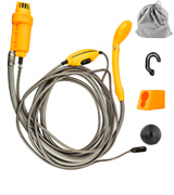 Wolfwill 2m Hose Portable Camping Shower