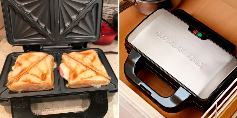 Review of Global Gourmet 900W Sandwich Toaster/Toastie Maker