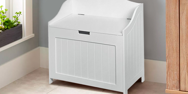 Review of Aspectek Laundry BIN Oslo Bathroom Wooden Storage Cabinet