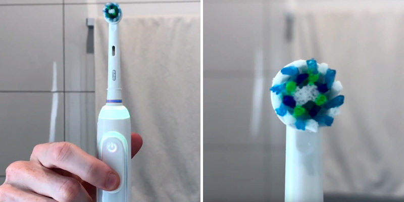 Oral-B Genius 9000 CrossAction Electric Toothbrush in the use