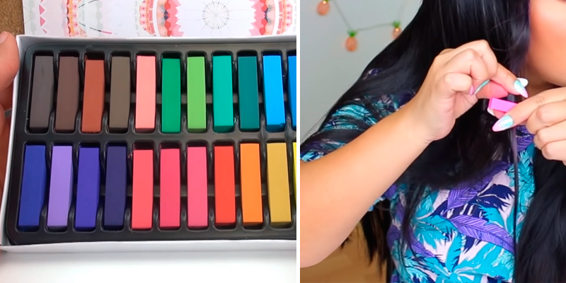 Review of SYOSIN 24 Colors Non-Toxic Hair Chalk