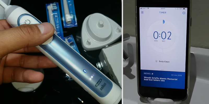 Oral-B Smart 6 6000N Electric Rechargeable Toothbrush in the use
