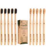BEAU-PRO 10 Pack Premium Eco-friendly Bamboo Toothbrushes
