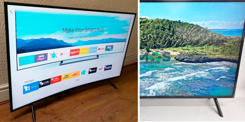 Samsung UE55NU7300 55-Inch Curved 4K Ultra HD HDR Smart TV (2018 Model) in the use