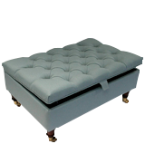 Simply Chaise Chesterfield Thickly Upholstered Coffee Table Storage Ottoman