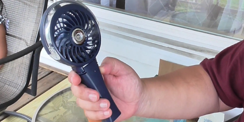Review of COMLIFE Handheld Misting Fan Mini Rechargeable Battery Operated Fan