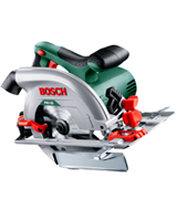Bosch PKS 55 1200W Circular Saw (Saw Blade, Parallel Guide, Cardboard Box)