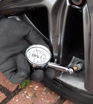 Power  hand Tyre Pressure Gauge with Flexible Hose for Car Van Motorbike