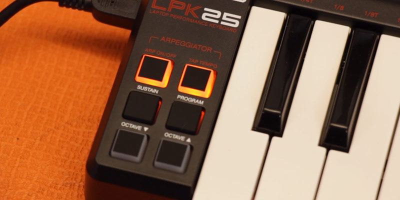 Akai LPK25 Portable USB-powered MIDI Keyboard in the use