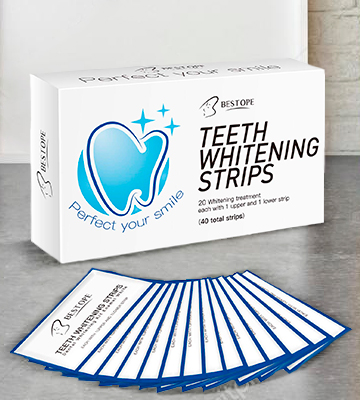 Review of BESTOPE Teeth Whitening Strips Tooth Whitener Kit with Professional Dental Treatment