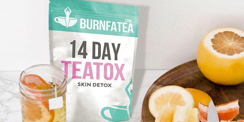 Burnfatea Teatox Skin Detox Tea in the use