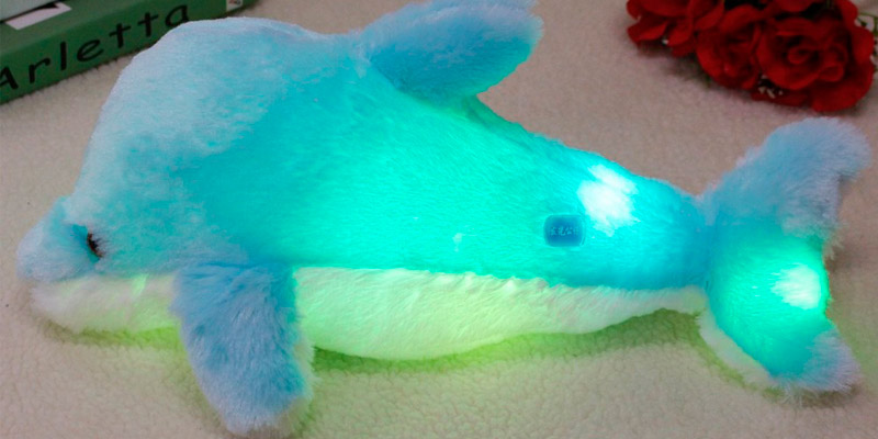 Review of Wewill YZT0174_Blue Creative Colorful LED Light Soft Toy Glowing Dolphin