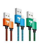 Aioneus 3Pack 6ft iPhone Charger Cable