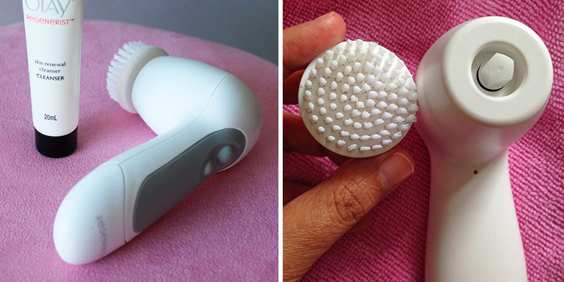 Detailed review of Olay Regenerist 3 Point ace Wash & Cleansing Exfoliating Face Brush