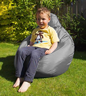 Review of Hi-BagZ Kids Bean Bag Gaming Chair Faux Leather, Grey