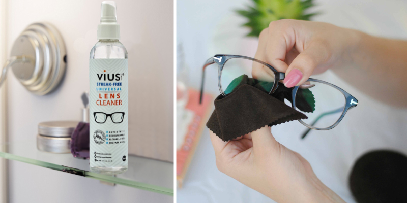 Review of vius Lens Cleaner 8oz for Eyeglasses, Glasses