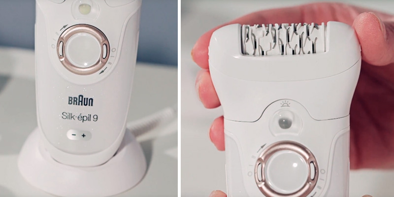 Braun Silk-épil 9 9-561 Wet and Dry Cordless Epilator in the use