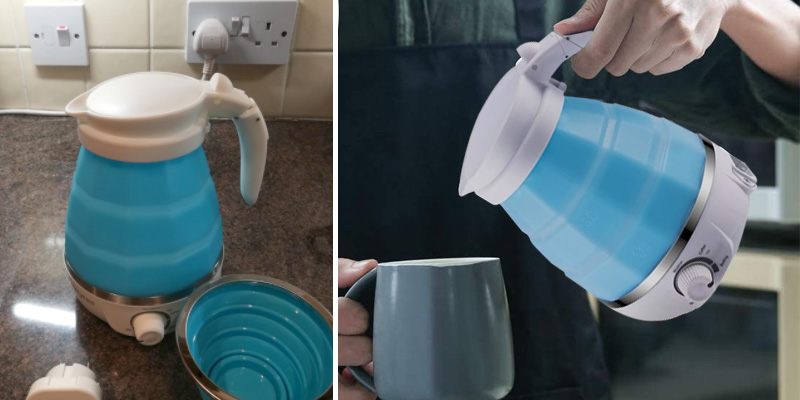 Review of LOUTYTUO Food Grade Silicone Foldable Electric Kettle with Dual Voltage