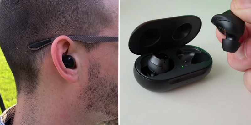 Samsung Galaxy Buds (SM-R170) True Wireless Earbuds by AKG (up to 20H Playtime, IPX2 Water resistant) in the use