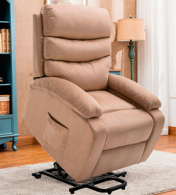 Homegear Microfibre Power Lift Electric Recliner Chair w/Massage, Heat - Bestadvisor