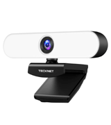 TeckNet (603466) 1080P Webcam with Microphone and Ring Light