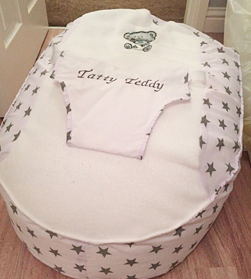 Review of Small World Baby Shop Baby Bean Bag Grey Personalised Tatty Teddy