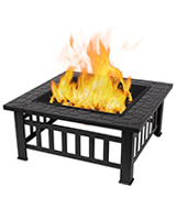 FEMOR Stable & Heavy 3 in 1 Fire Pit with BBQ
