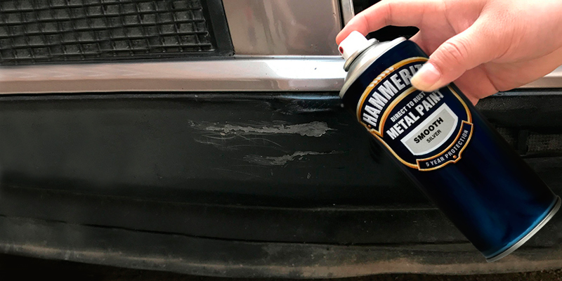 Review of Hammerite Direct to Rust Metal Paint Aerosol Smooth Silver