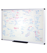 VIZ-PRO WB3624L 36x24 Inch Magnetic Whiteboard 60x90cm