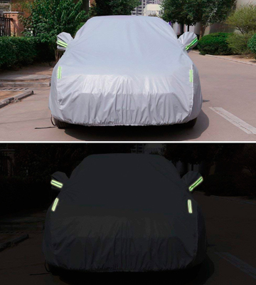 MATCC MATCCwoitxol107 Car Cover Waterproof Snow Cover Full Size Cover All Season All Weather Protect from Moisture Snow Frost Corrosion Dust Dirt Scrapes Fit Most of Cars - Bestadvisor