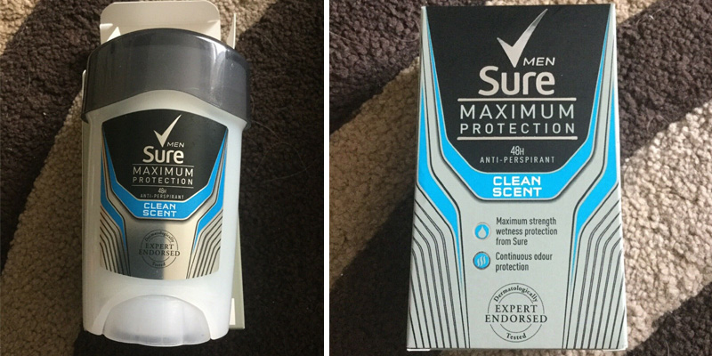 Review of Sure Men Maximum Protection Clean Scent Anti-Perspirant Deodorant Cream