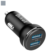 Beikell C351-2U3A4 Rapid Dual Port USB Car Charger