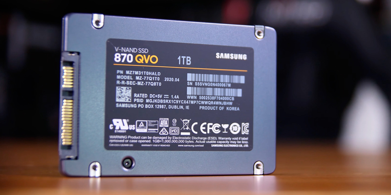 Samsung 870 QVO SATA 2.5-inch Internal SSD in the use