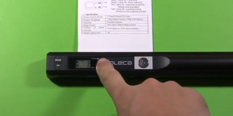 Veama Aoleca 900 DPI Handheld Mobile Document Portable Scanner in the use
