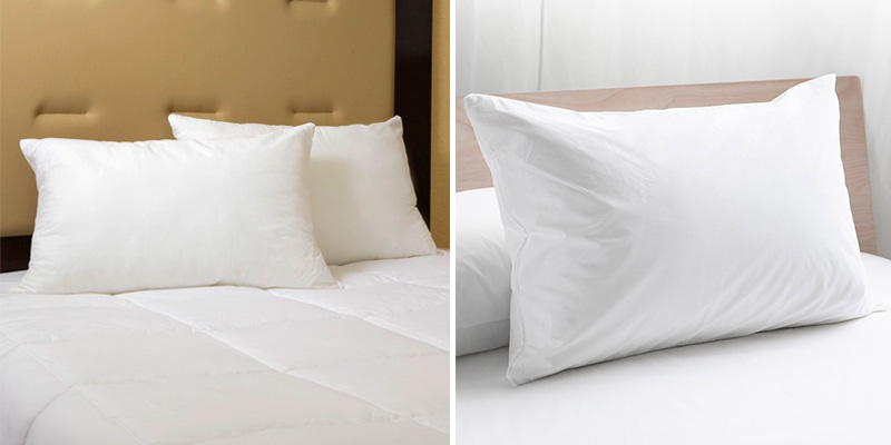 Review of UMI Essentials Pack of Two White Goose Feather Pillows