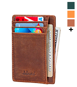 Kinzd AS145-K Slim Leather Wallet